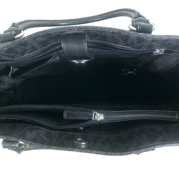 MICHAEL KORS Jet Set MK Signature Work Tote Bag Office Travel Busines Clasic EUC - Picture 10 of 15